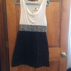 Black and white dress